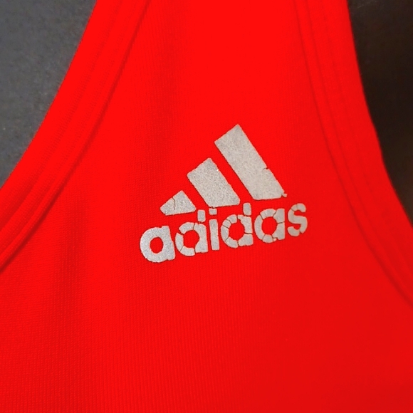 Adidas Bright Coral Racer Back Compression Tank- Sz. Sm - Picture 3 of 6